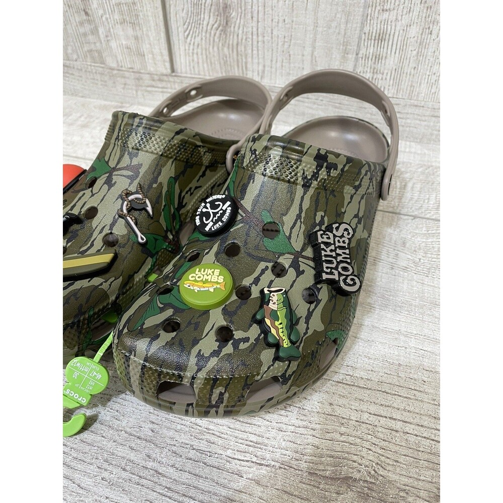 Crocs x Luke Combs Collab Bootlegger Camo Clogs Shoes Mens 4 / Women’s 6 New - Picture 4 of 6